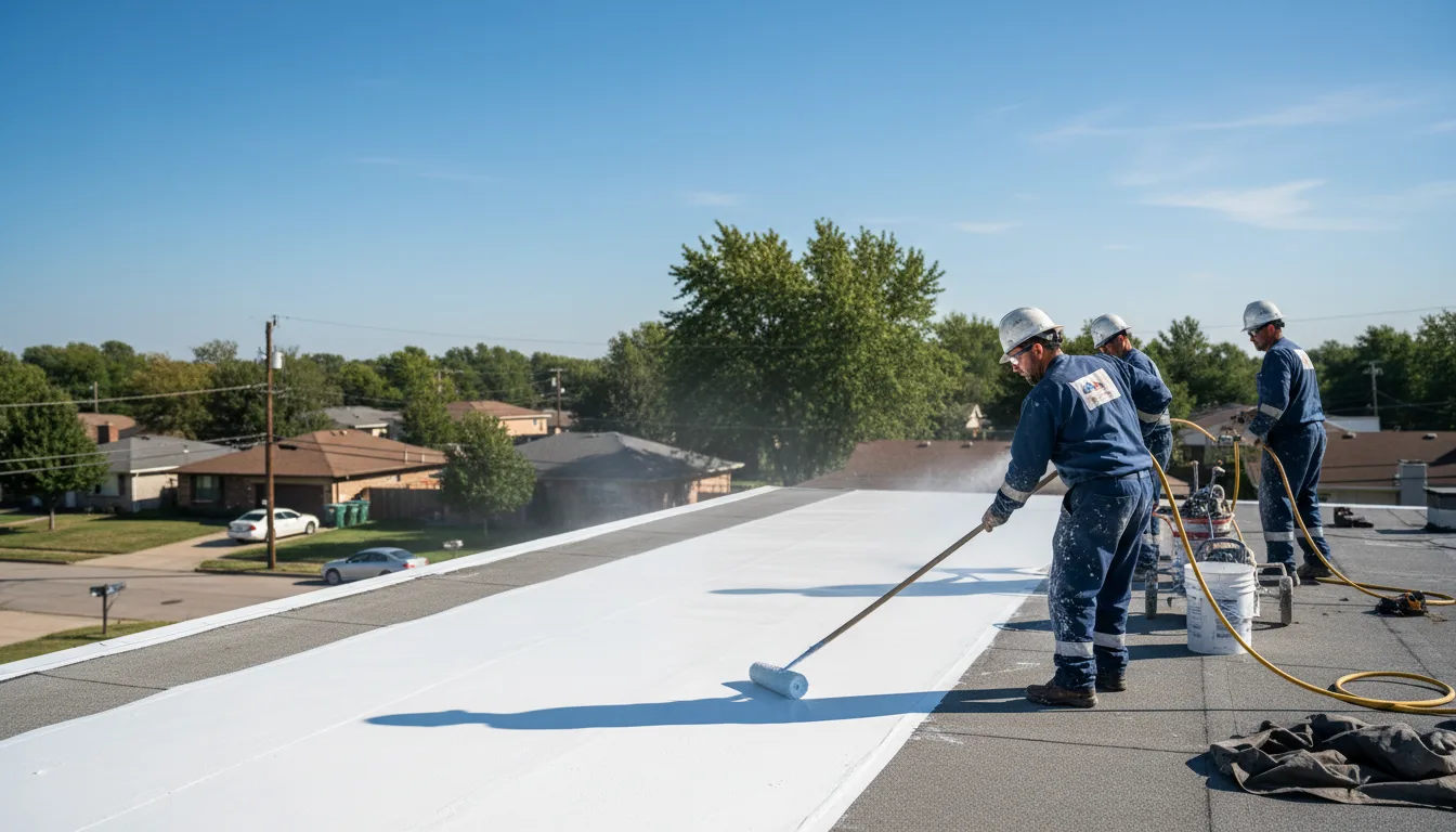 Commercial roof coating in New London, MN near me